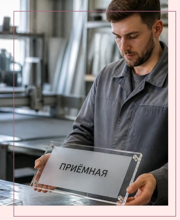 Таблички из оргстекла на заказ в Чите от 4037 р. | Аванза-Чта